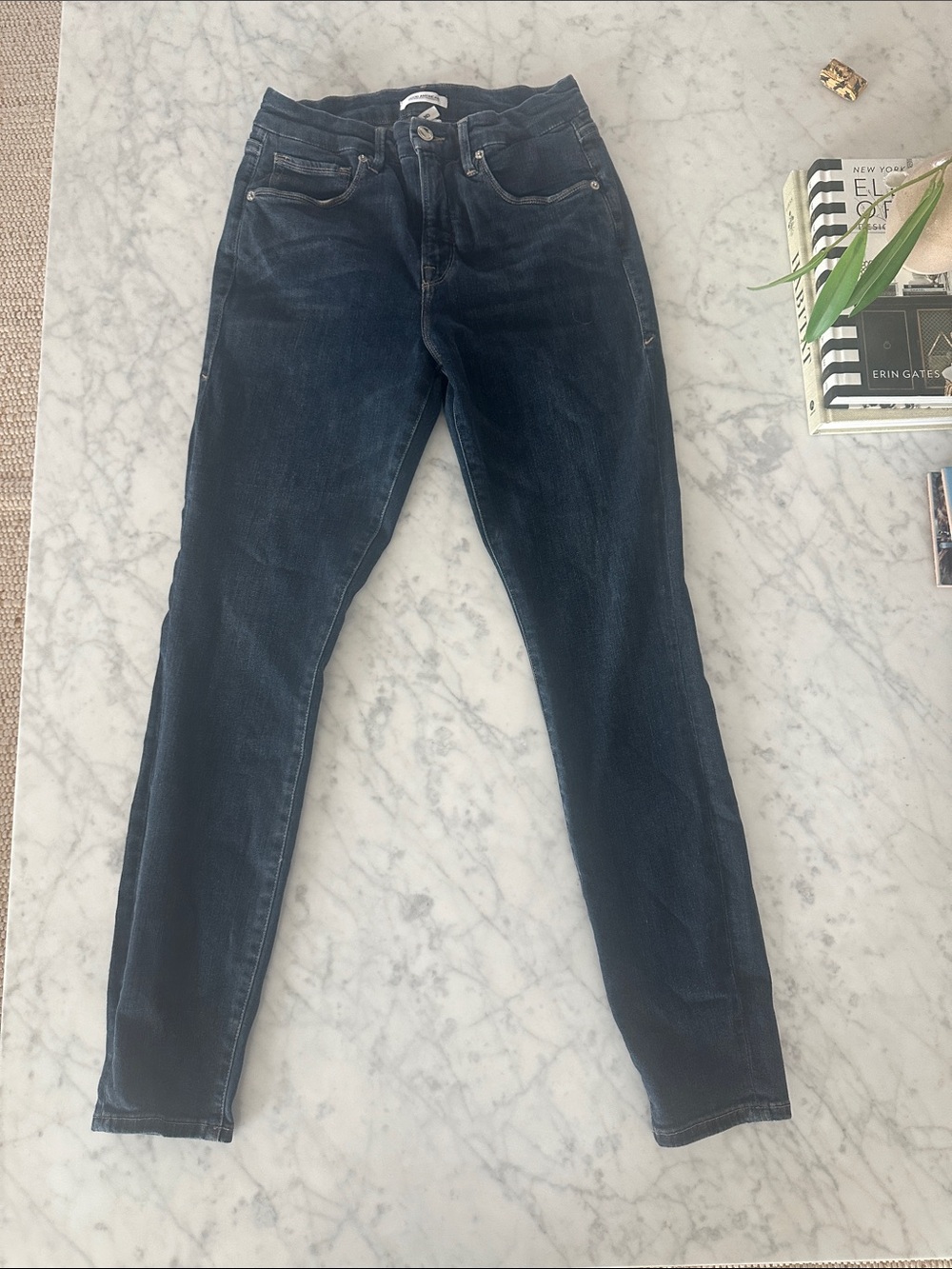 Good American Indigo Blue High-Rise Skinny Jeans